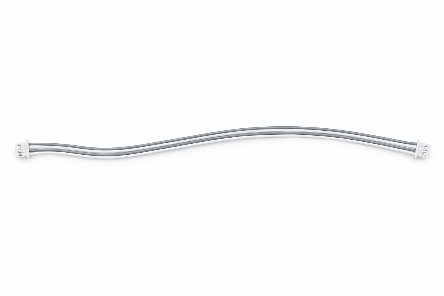 Enhanced JST-to-JST cable preview with alternating gray and white wires